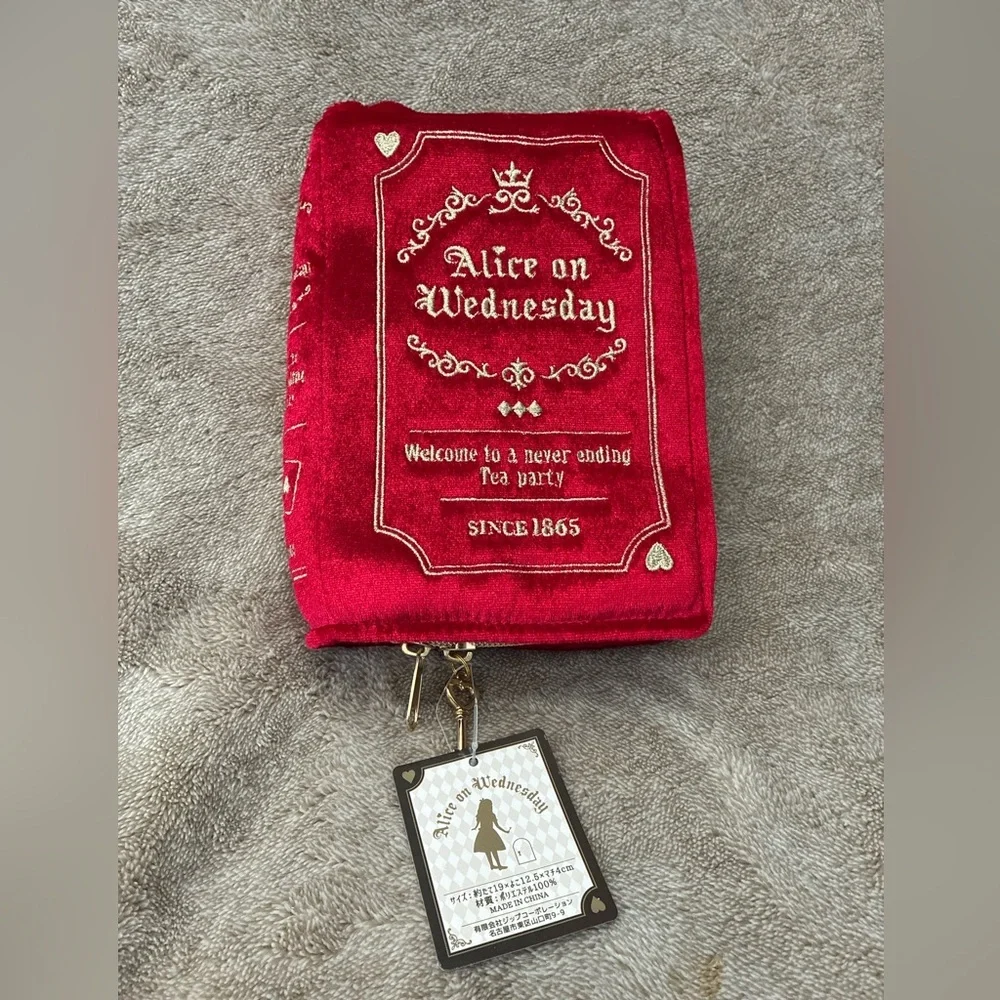 Alice on Wednesday Red Cosmetic Bag
